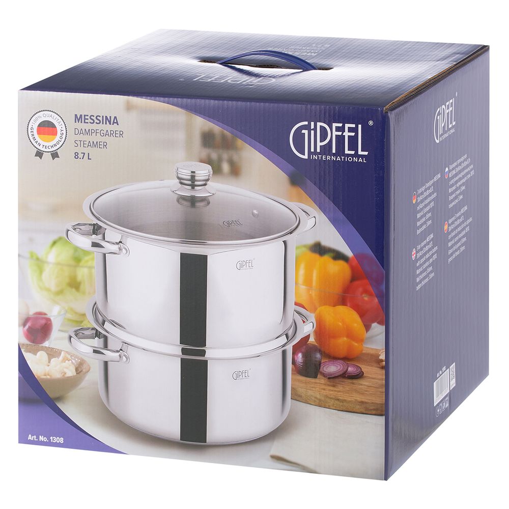 Пароварка трехъярусная Gipfel Messina 1308 8,7 л