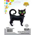 Фольгированный шар-фигура «Черный кот» AIR, 61 см
