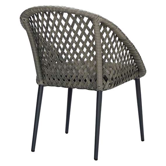Плетеный стул Sverre, серый