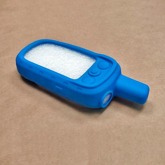 Чехол силиконовый для Garmin Alpha 100 защитный противоскользящий бампер (Голубой)