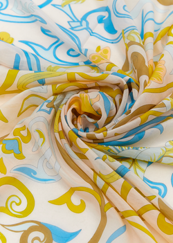 ПЛАТОК шелк-хлопок | 100х100 | 240-03