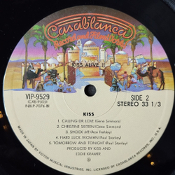 Винтажная виниловая пластинка LP Kiss Alive II (Japan 1977) (No Obi) God Of Thunder