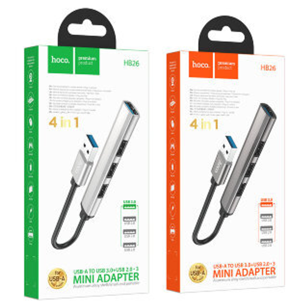 HB26 4 in 1 adapter(USB to USB3.0+USB2.0*3)