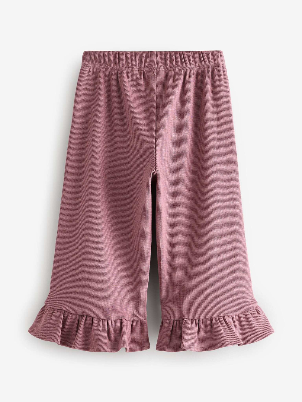 Брюки широкие с рюшами для девочки Next E35-621, Розовый