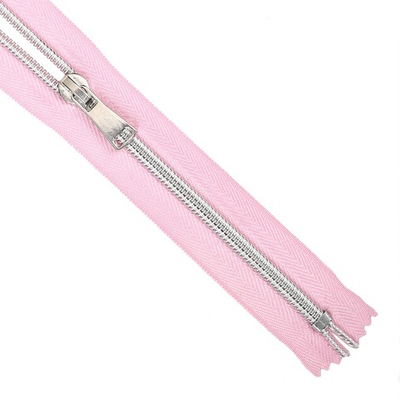 Молния спираль Т5, н/р, L 18 см, розовый