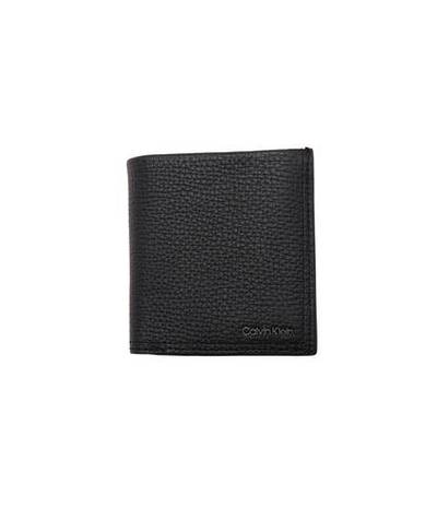 Кожаный кошелек MINIMALISM TRIFOLD 6CC W/COIN Calvin Klein - черный(K50K509624)