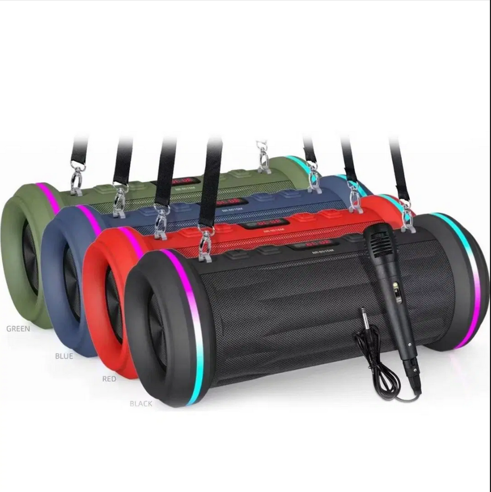 Беспроводная колонка с FM радио Караоке NewRixing NR-6015M