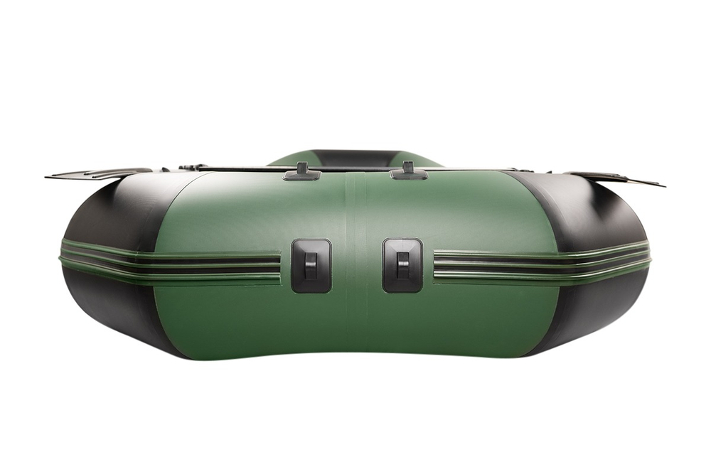 YACHTMAN-300 МНД НАДУВНОЕ ДНО (Яхтман) зеленый-черный (лодка ПВХ с усилением)