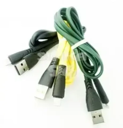 Кабель Lightning (резина плоская ультра мягкая) 1.0м