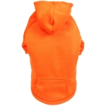 Кофта - толстовка для мелких пород собак «BRO Style», цвет оранжевый, р 2XL (на флисе)