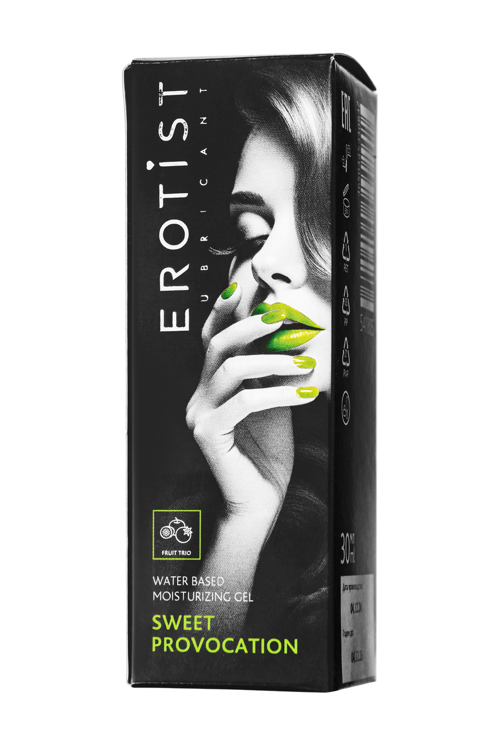 Съедобный гель Erotist SWEET PROVOCATION: FRUIT TRIO (со вкусом киви, граната и яблока), 30 мл