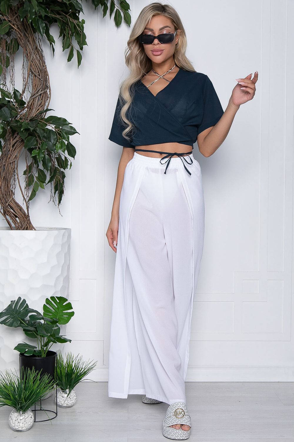 Костюм пляжный Тропикана (синий/белый) К10420 LT Collection