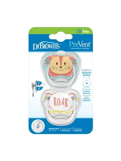 Ортодонтическая соска-пустышка для новорожденных с колпачком 2 шт