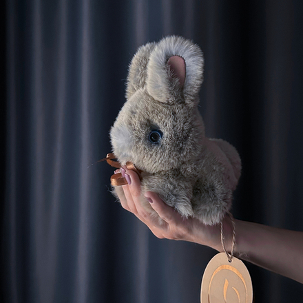 Кролик Тоша маленький (дымчатый)