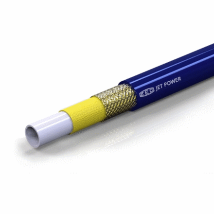 Рукав термопластиковый JET POWER DN 05 P=800 (усиление арамид + стальная оплетка)