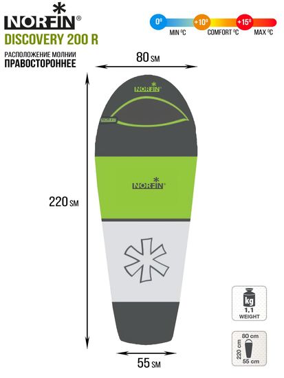 Спальник NORFIN Discovery 200
