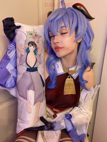 Мини дакимакура Иноске Хашибира из Клинок, рассекающий демонов арт. M0429, 60х20 см