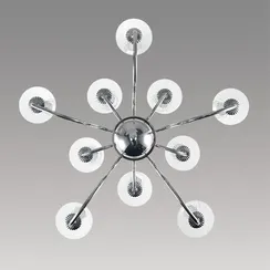 8034/10 CLASSI LN25 18 хром, металл/стекло Люстра подвесная Е14 10*40W 220V INCANTO