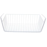 Корзина металлическая подвесная «ФАРГО», цвет белый, 40*24.5*14,5см (лейбл)