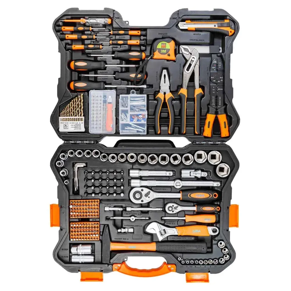 Набор инструмента 303пр. 1/4'',1/2''(6гр.)(4-32мм) ISMA ISMA-53034