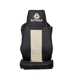 Чехлы SITRAK C7H (экокожа, черный, бежевая вставка)