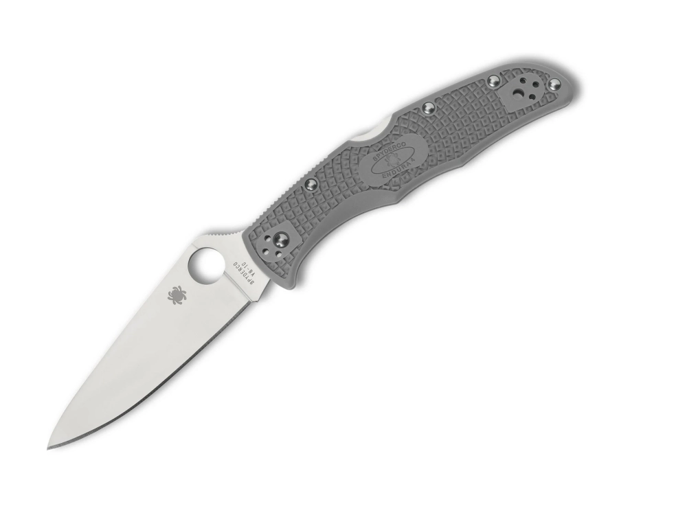 Нож складной Spyderco C10FPGY Endura 4 Flat Ground Gray