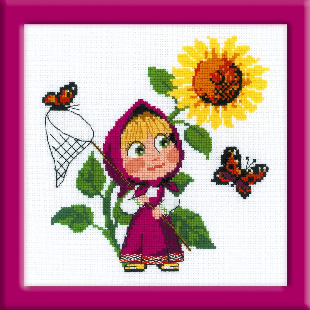 "Первая встреча"-1568 вышивка