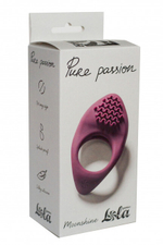 Эрекционное виброкольцо Pure Passion Moonshine Wine (Цвет: бордовый)