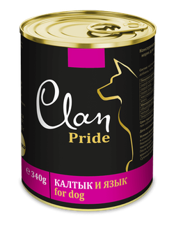 Clan Pride консервы для собак (калтык и язык) 340 г