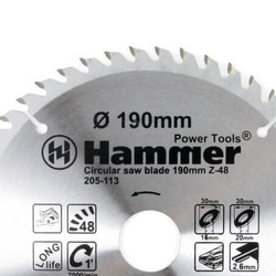 Диск пильный Hammer Flex 205-113 CSB WD  190мм*48*30/20/16мм по дереву