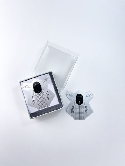 Нижние формы для наращивания ногтей Galaxy, 80 шт в фирменной коробке