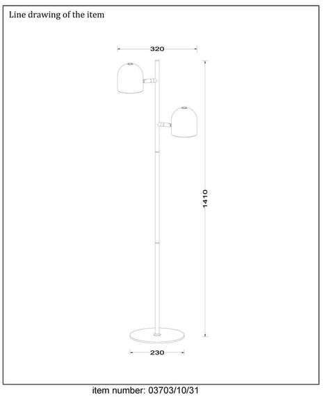 Торшер Lucide Skanska 03703/10/30