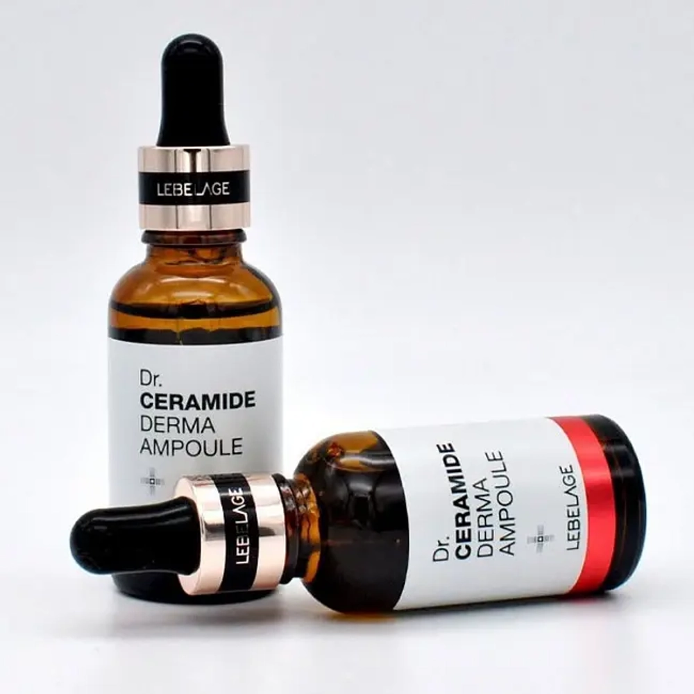 Антивозрастная ампульная сыворотка против морщин с керамидами Lebelage dr. Ceramide derma ampoule (30мл)