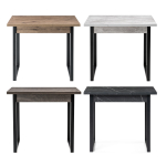 Стол деревянный Woodville Форли дуб велингтон, черный матовый