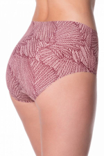 Высокие трусики Wings Maxi с принтом в виде крыльев (Размер: XL) (Цвет: бордовый)