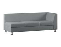 Секция с подлокотником трехметная левая Marcus MC-1P.03(L) экокожа Oregon 17