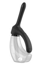 Душ для интимной гигиены Iceberg с вибрацией и автоматической подачей воды (Цвет: черный)