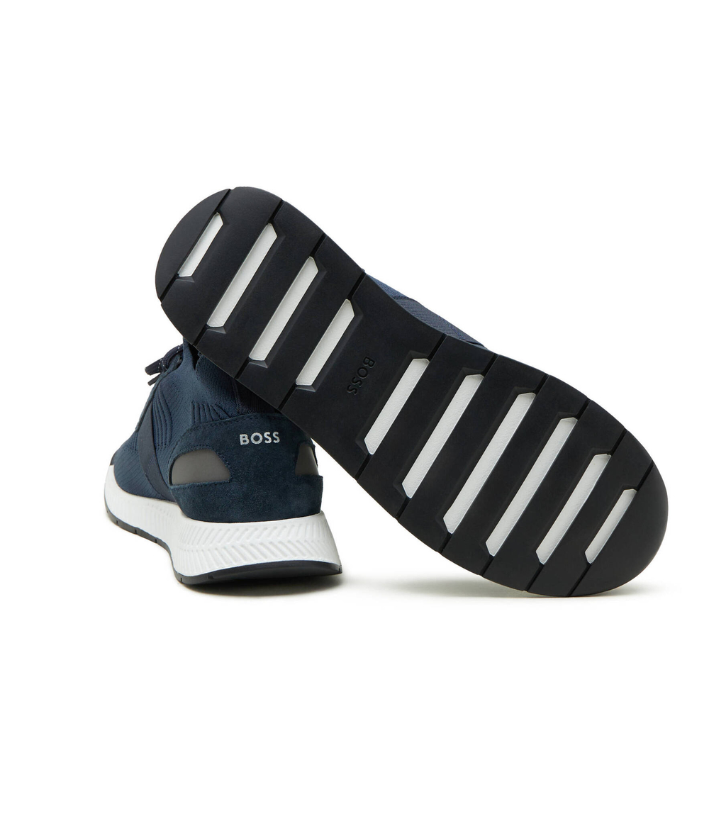 Кроссовки Titanium_Runn_knst_N BOSS BLACK - темно-синий(50498245)