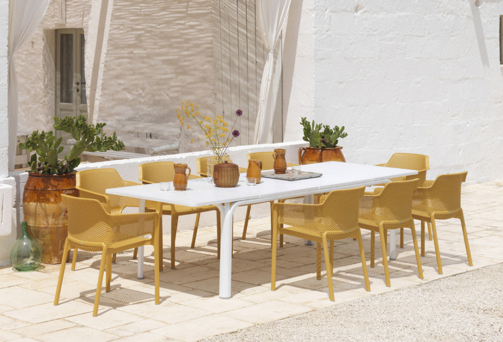 Кресло пластиковое Nardi Net, горчичный