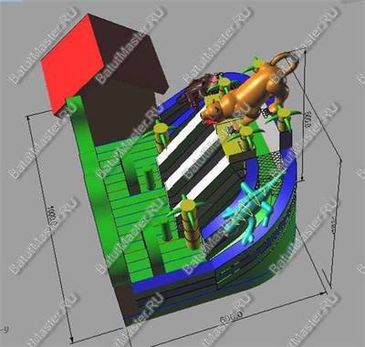 Коммерческий надувной батут "Килиманджаро"