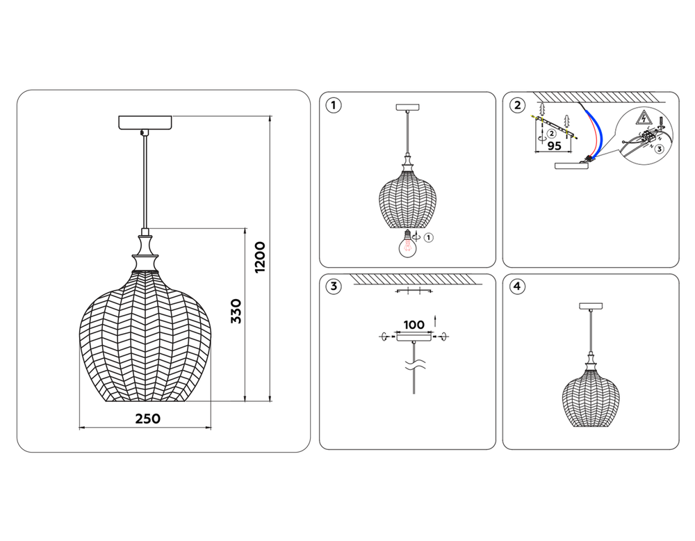 Ambrella Подвесной светильник Traditional TR3533