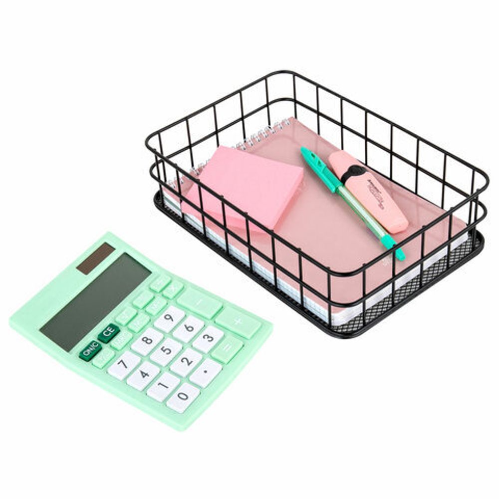 Органайзер корзинка для косметики и мелочей металлическая MONTE VITA, 242х162х63 мм, черный, 272482