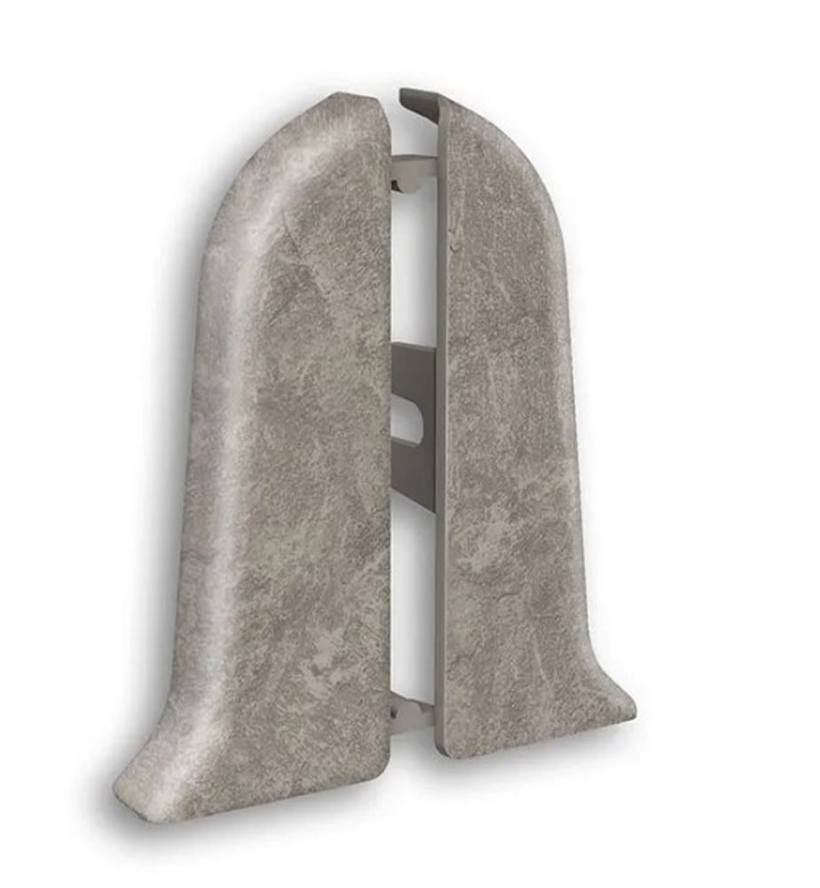 Торцевые (пара) для плинтуса 85мм "Идеал Классик", 547 Лофт светло-серый