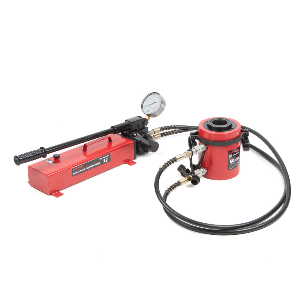 HRH-CY0806050 Гидравлический цилиндр (домкрат) с полым штоком, двухполостной 60 т, ход 50 мм