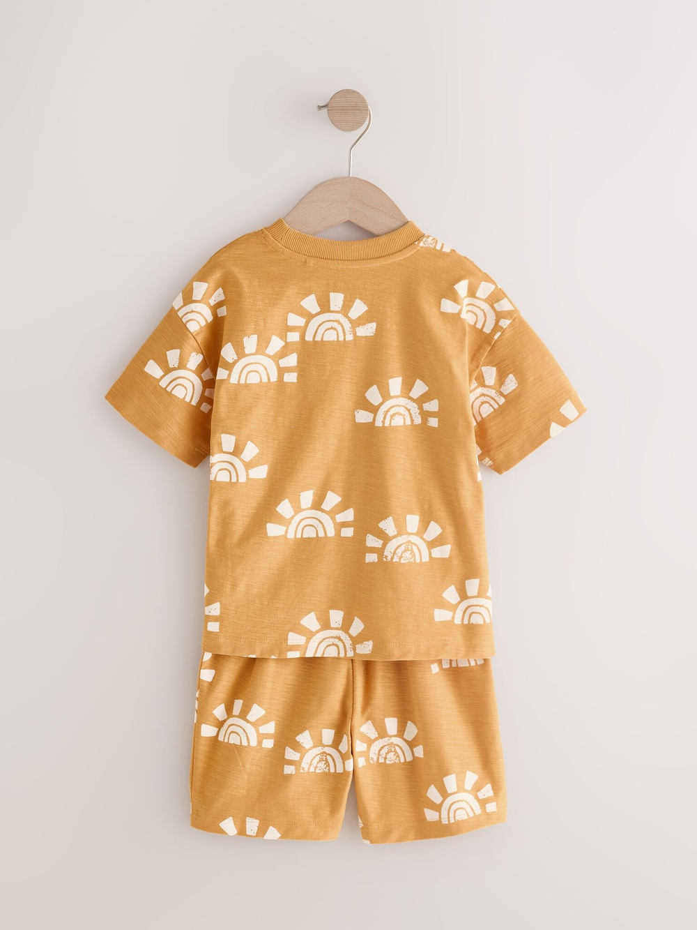 Пижама для мальчика Next AC0-920, 3 шт., Кирпичный, Синий, Горчичный