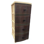 Комод ДЕКОР(моно рис) 4-х КОЖА беж. РП-451