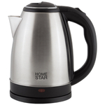 Чайник электрический 1,8 л металлический (нержавеющая сталь) HOMESTAR HS-1010, автомат, индикатор, мощность 1500 Вт