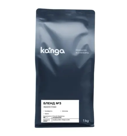 KANGA Бленд № 3 кофе в зернах, 1000 г.