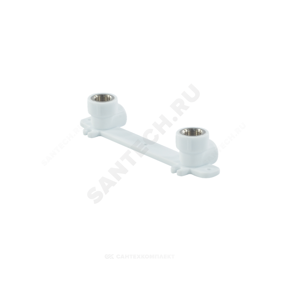 Планка монтажная PP-R белая Дн 25х1/2" ВР под смеситель с водорозетками VALFEX 10124025