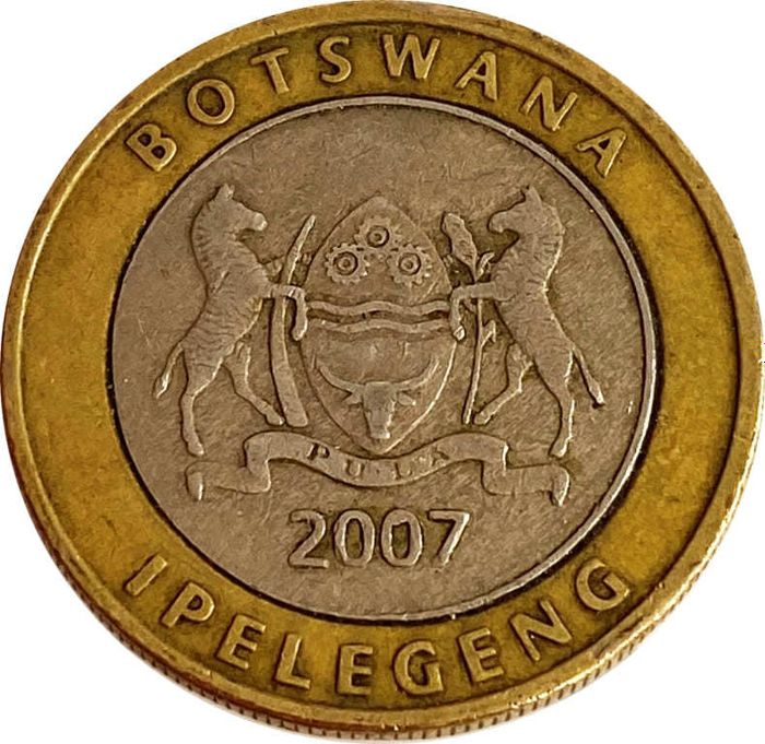 5 пул 2007 Ботсвана XF